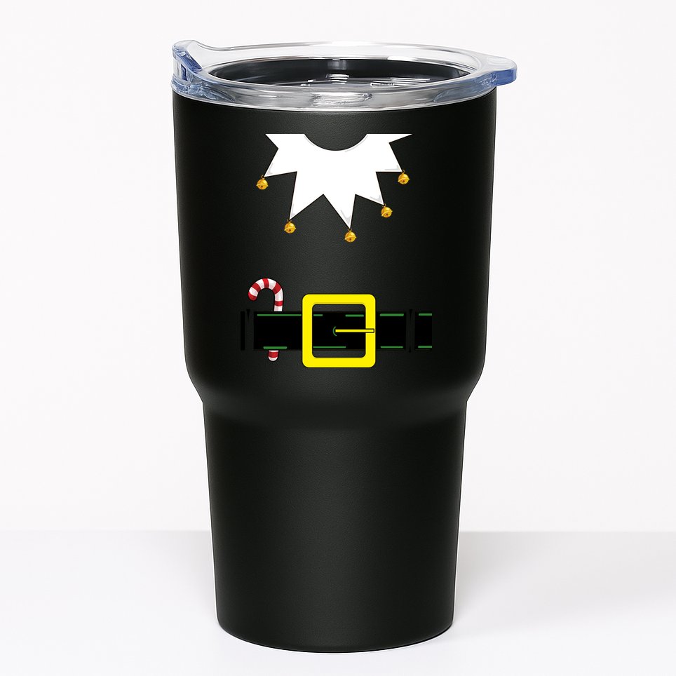 Elf Costume With Candy Cane Tumbler