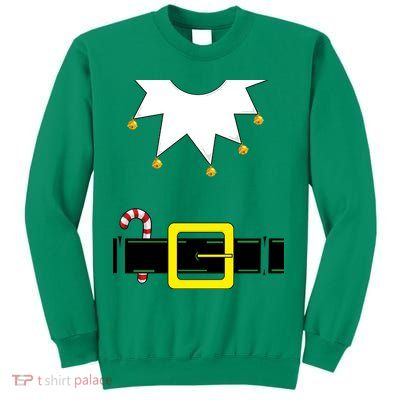 Elf Costume With Candy Cane Sweatshirt