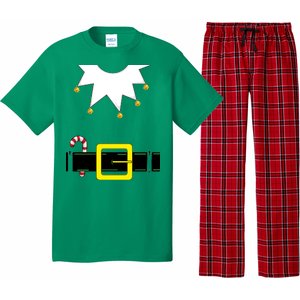 Elf Costume With Candy Cane Pajama Set