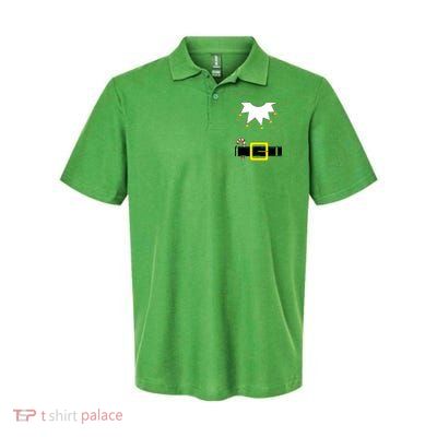 Elf Costume With Candy Cane Softstyle Adult Sport Polo