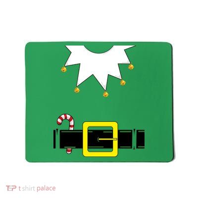 Elf Costume With Candy Cane Mousepad