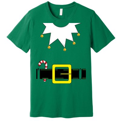 Elf Costume With Candy Cane Premium T-Shirt