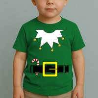 Elf Costume With Candy Cane Toddler T-Shirt