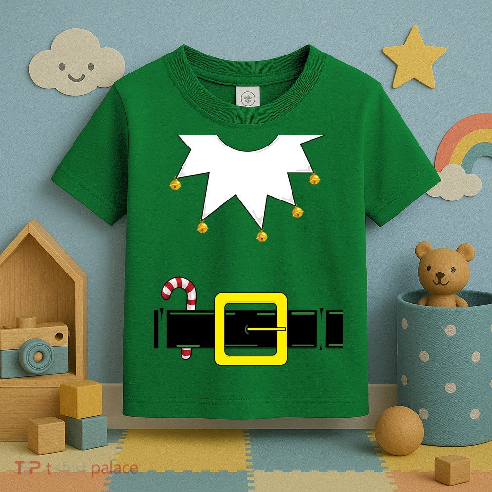 Elf Costume With Candy Cane Toddler T-Shirt