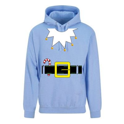 Elf Costume With Candy Cane Unisex Surf Hoodie