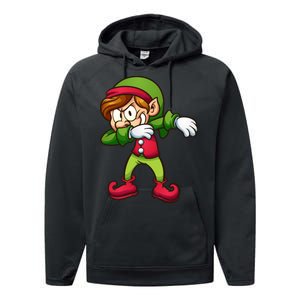 Elf Dabbing Performance Fleece Hoodie