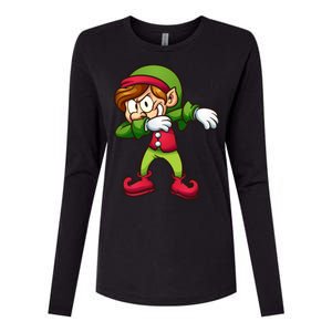 Elf Dabbing Womens Cotton Relaxed Long Sleeve T-Shirt