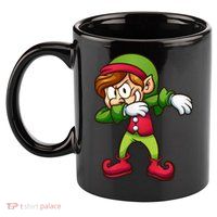 Elf Dabbing 11oz C Handle Ceramic Mug