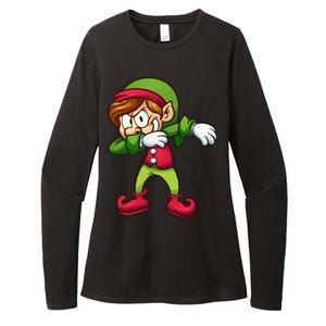 Elf Dabbing Womens CVC Long Sleeve Shirt