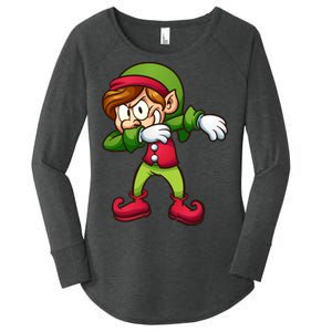 Elf Dabbing Women's Perfect Tri Tunic Long Sleeve Shirt