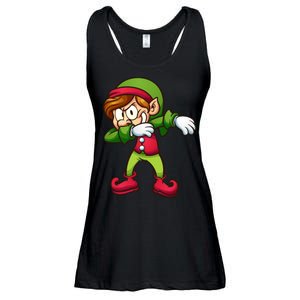 Elf Dabbing Ladies Essential Flowy Tank