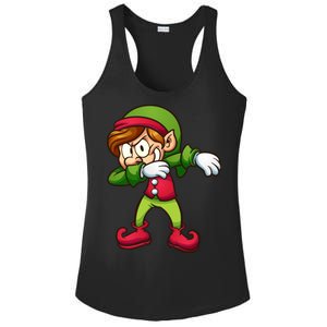 Elf Dabbing Ladies PosiCharge Competitor Racerback Tank