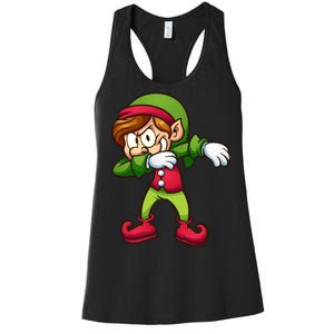 Elf Dabbing Women's Racerback Tank