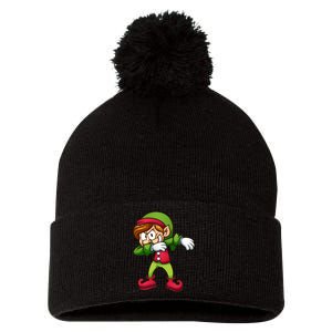 Elf Dabbing Pom Pom 12in Knit Beanie