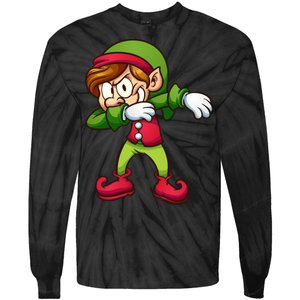 Elf Dabbing Tie-Dye Long Sleeve Shirt