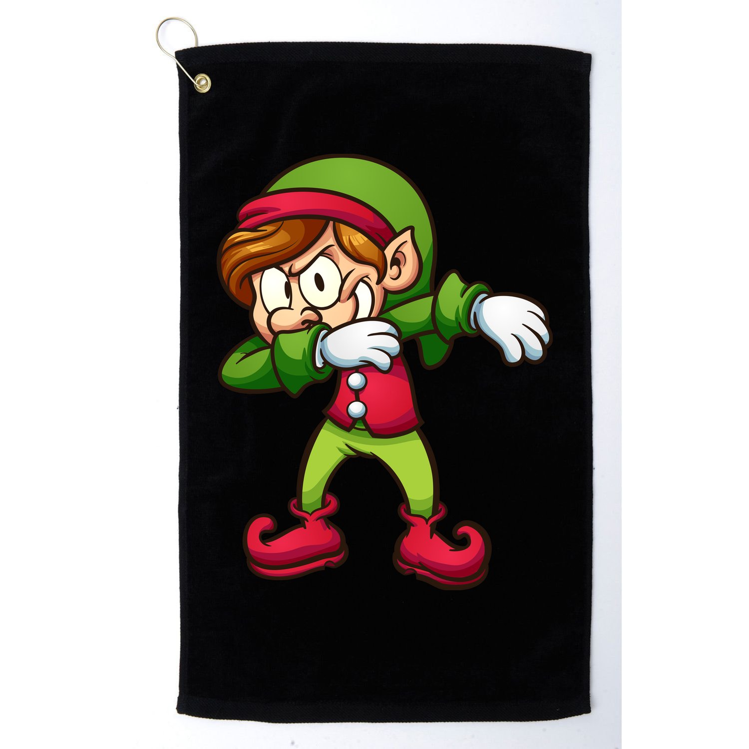 Elf Dabbing Golf Towel
