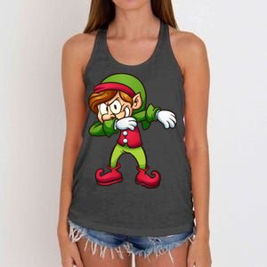 Elf Dabbing Women's Knotted Racerback Tank