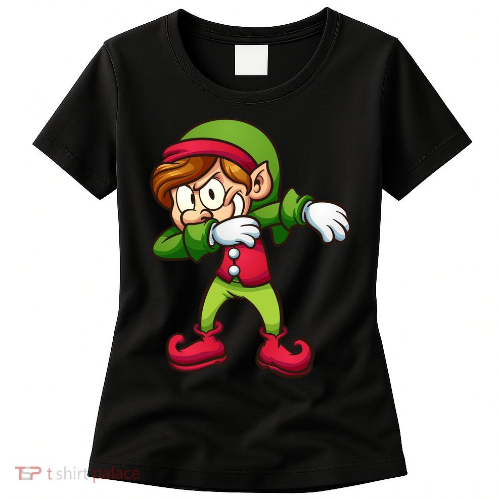 Elf Dabbing Womens T-Shirt