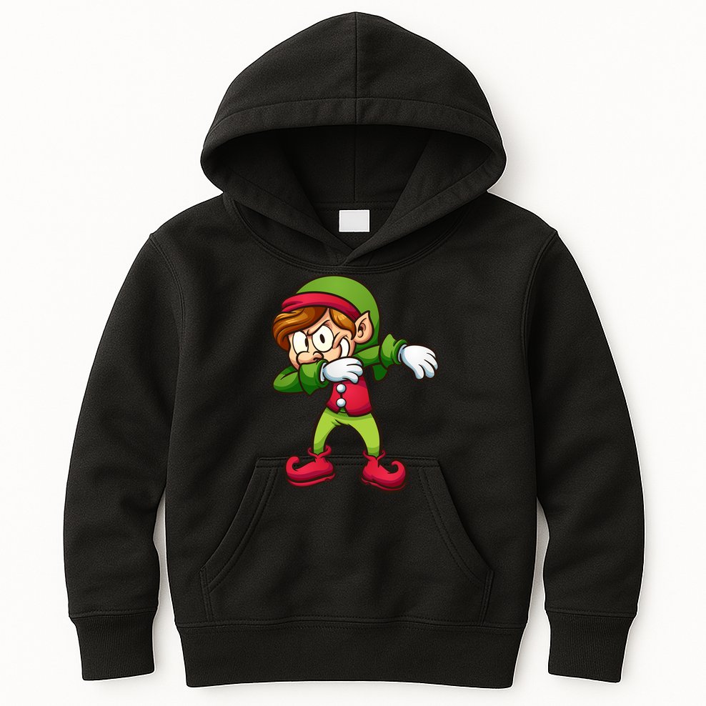 Elf Dabbing Kids Hoodie