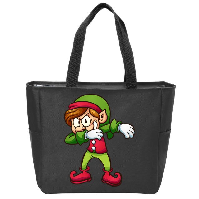 Elf Dabbing Zip Tote Bag
