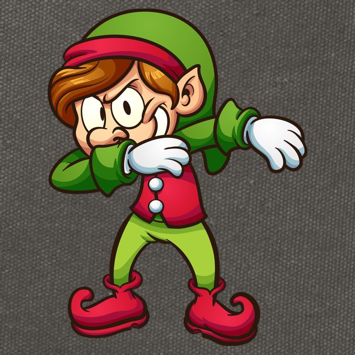Elf Dabbing Cotton Canvas Backpack