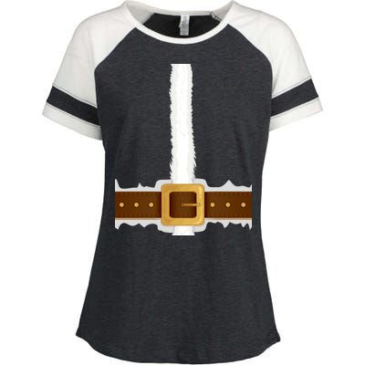 Elf Santa Suit Top Enza Ladies Jersey Colorblock Tee