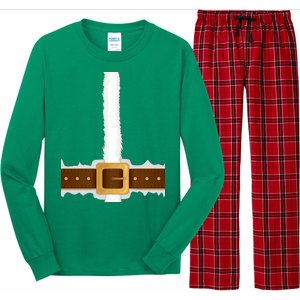 Elf Santa Suit Top Long Sleeve Pajama Set