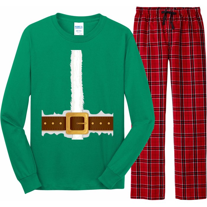 Elf Santa Suit Top Long Sleeve Pajama Set