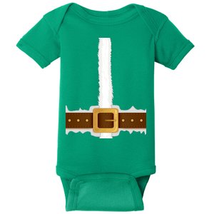 Elf Santa Suit Top Baby Bodysuit