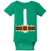 Elf Santa Suit Top Baby Bodysuit