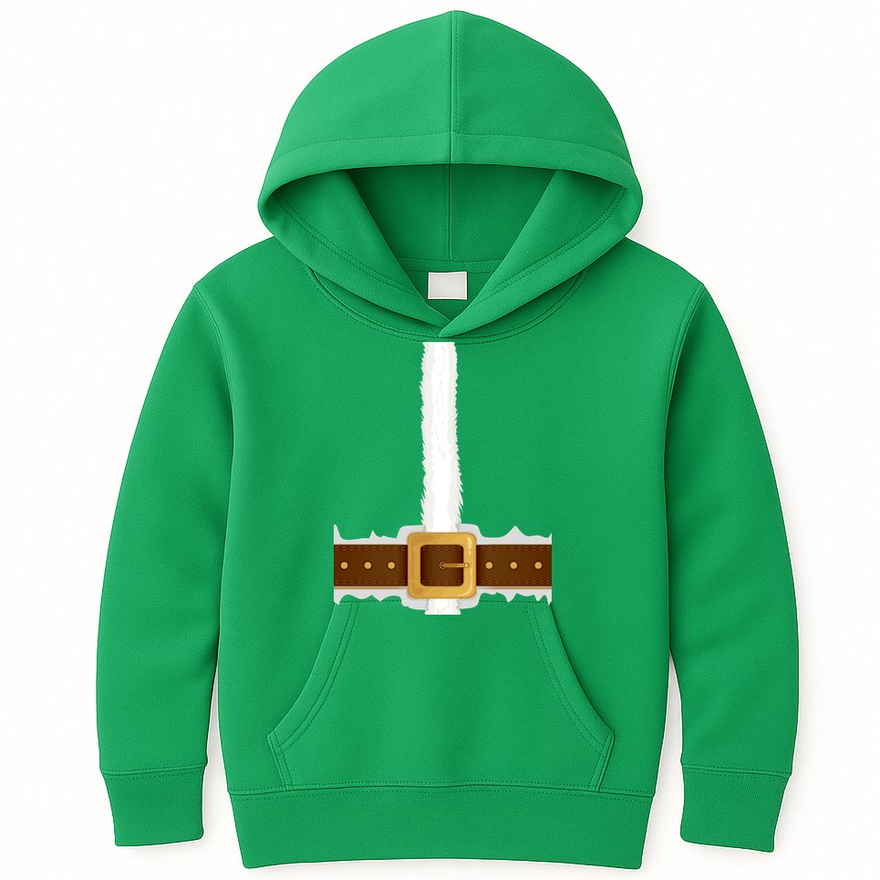 Elf Santa Suit Top Kids Hoodie