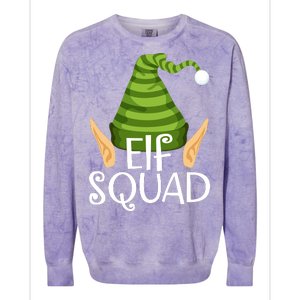 Elf Squad Christmas Colorblast Crewneck Sweatshirt