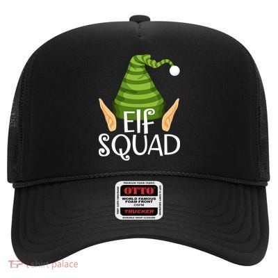 Elf Squad Christmas High Crown Mesh Back Trucker Hat