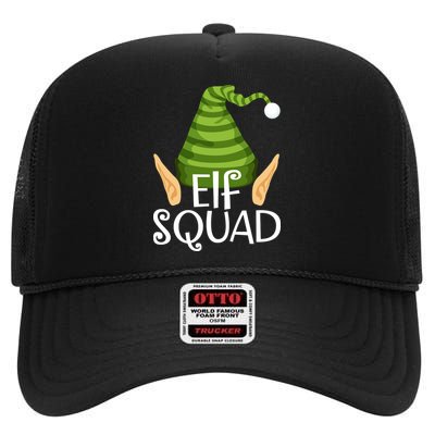 Elf Squad Christmas High Crown Mesh Back Trucker Hat