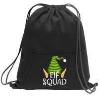 Elf Squad Christmas Sweatshirt Cinch Pack Bag