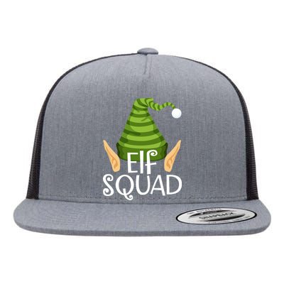 Elf Squad Christmas Flat Bill Trucker Hat