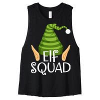 Elf Squad Christmas Women's Racerback Cropped Tank