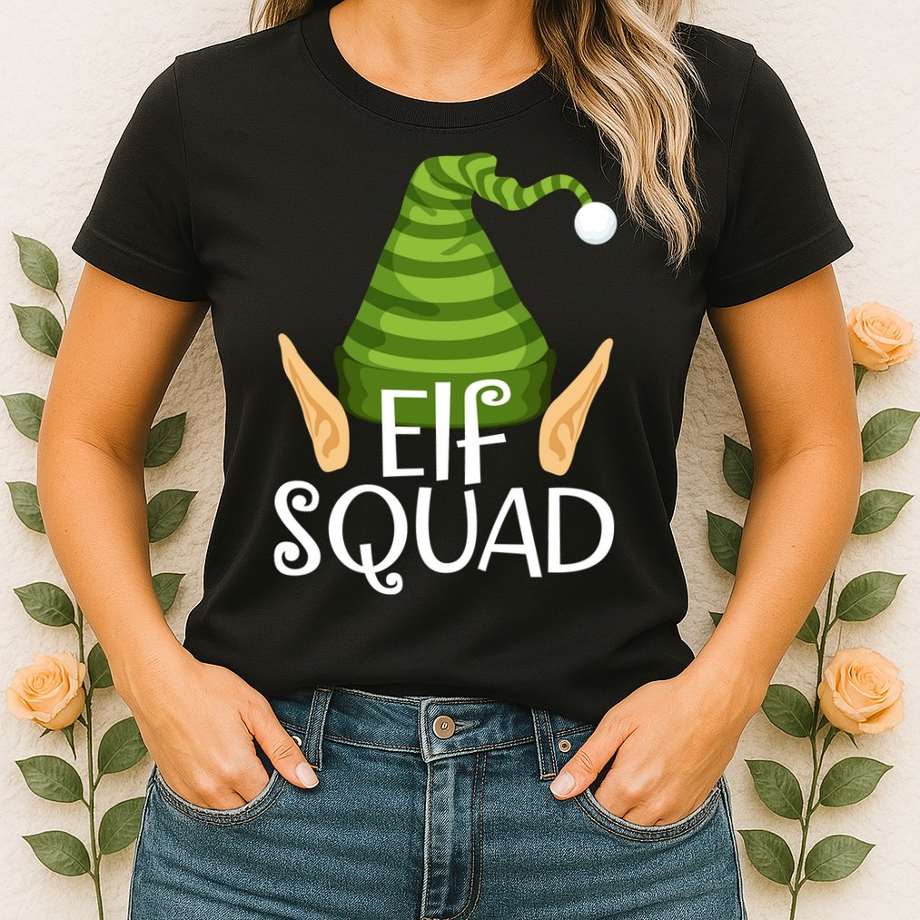 Elf Squad Christmas Womens T-Shirt