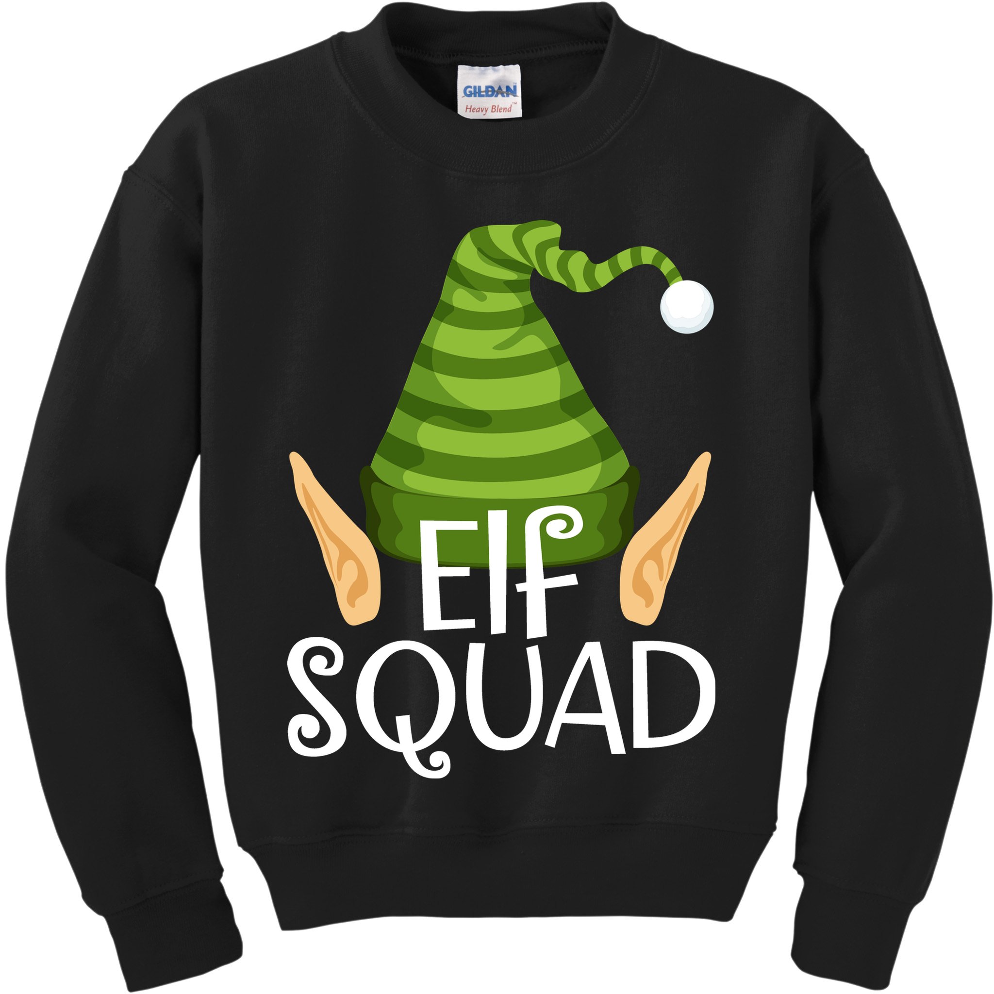 Elf Squad Christmas Kids Sweatshirt