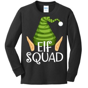 Elf Squad Christmas Kids Long Sleeve Shirt