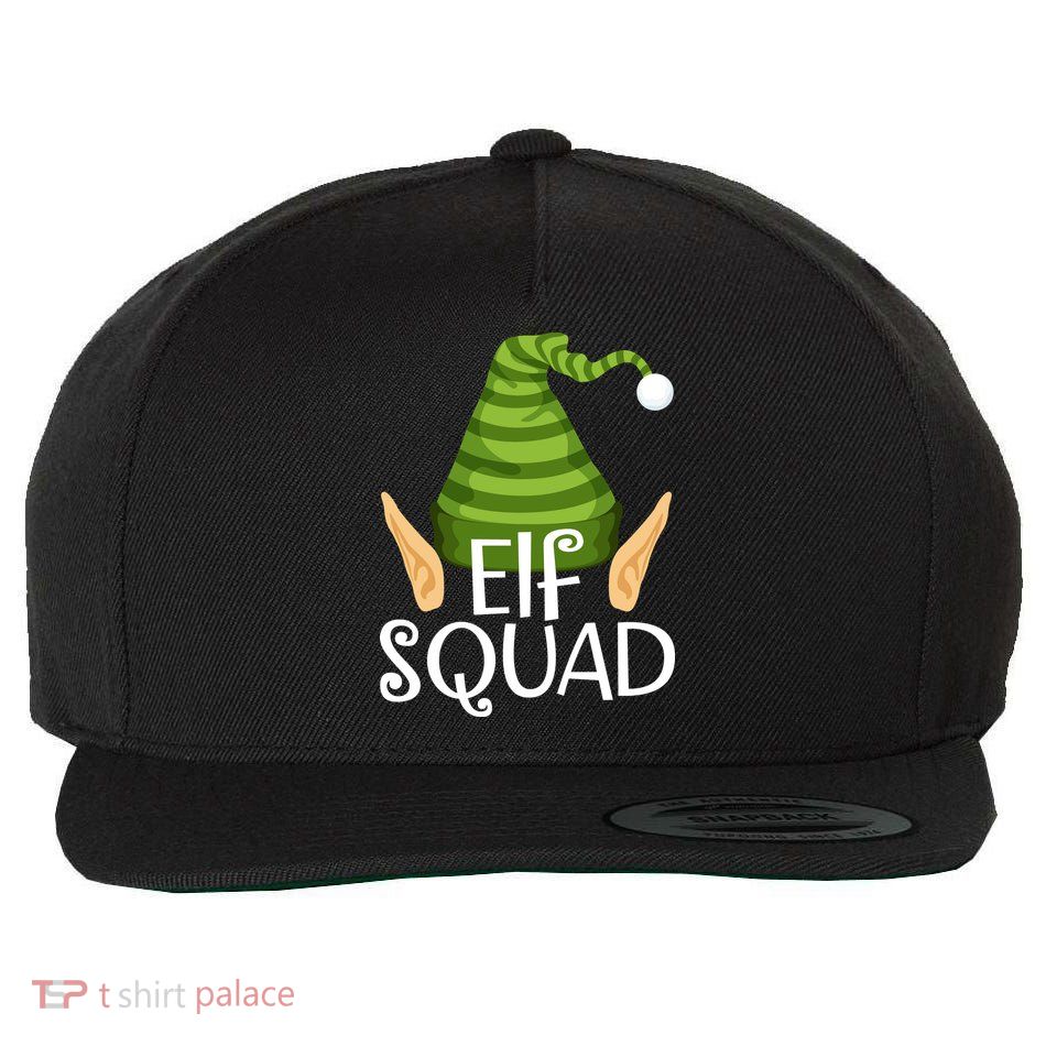 Elf Squad Christmas Wool Snapback Cap