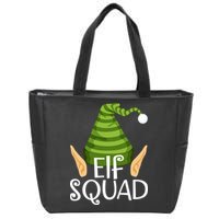 Elf Squad Christmas Zip Tote Bag