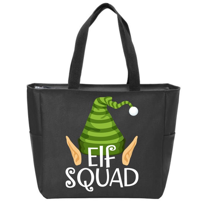 Elf Squad Christmas Zip Tote Bag