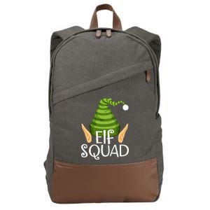 Elf Squad Christmas Cotton Canvas Backpack