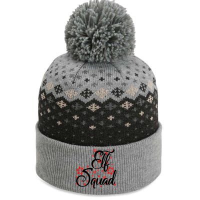 Elf Squad Funny Christmas Elf The Baniff Cuffed Pom Beanie