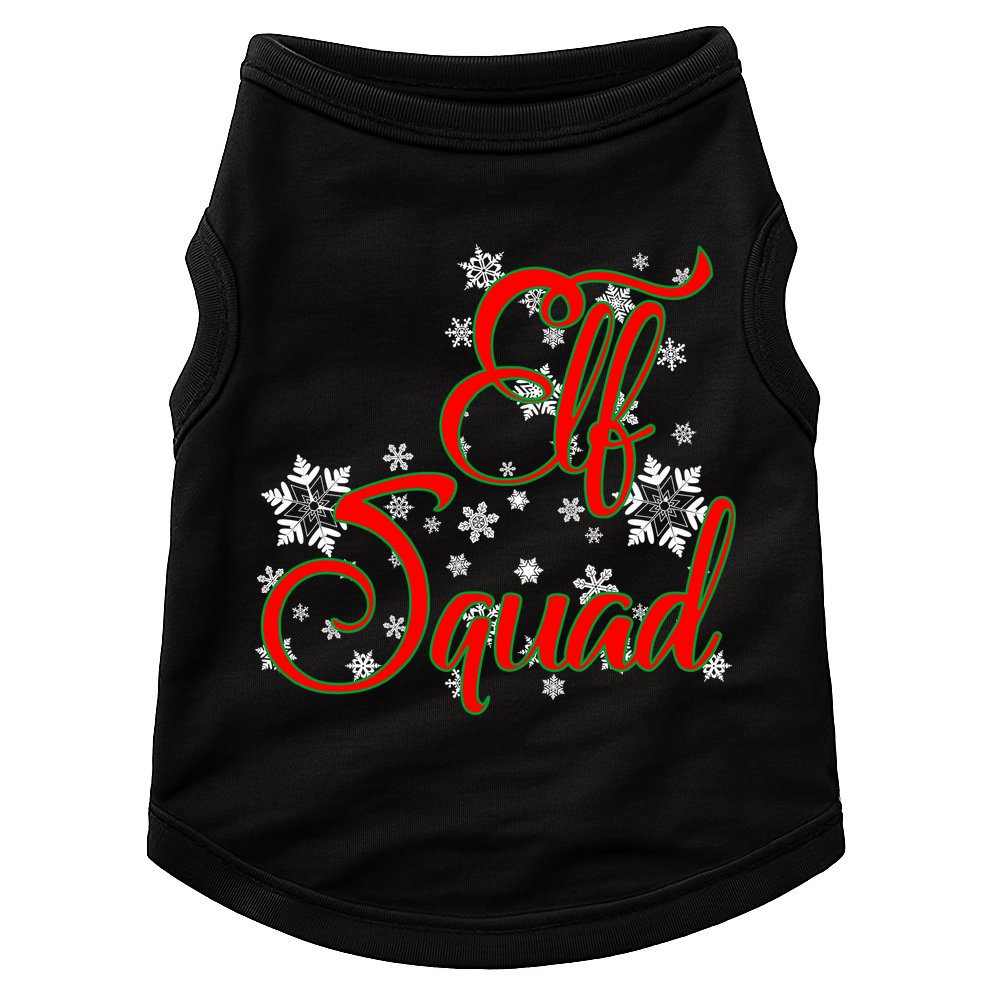 Elf Squad Funny Christmas Elf Doggie Tank
