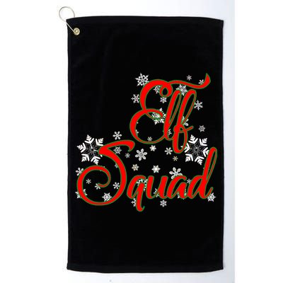 Elf Squad Funny Christmas Elf Platinum Collection Golf Towel