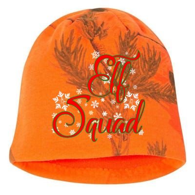 Elf Squad Funny Christmas Elf Kati - Camo Knit Beanie