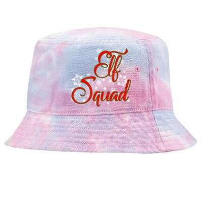 Elf Squad Funny Christmas Elf Tie-Dyed Bucket Hat