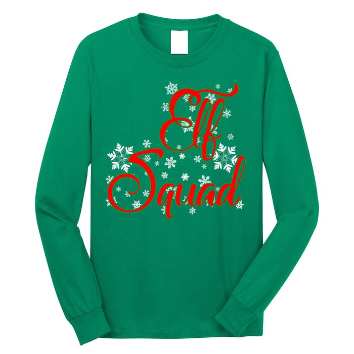 Elf Squad Funny Christmas Elf Long Sleeve Shirt